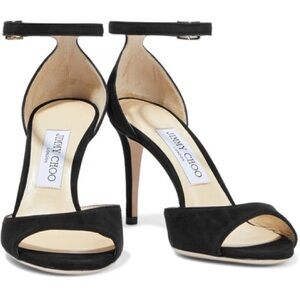 6.5 Black Suede Jimmy Choo Heels